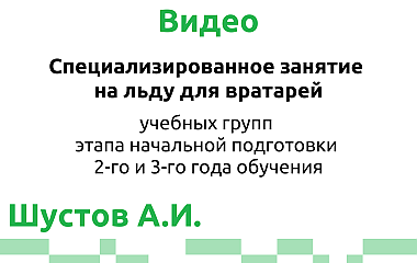 Специализированное занятие для вратарей на льду (Шустов А.И.)